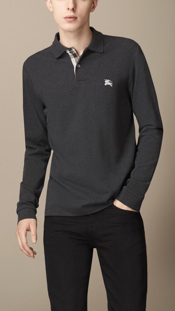 Polo Shirt Long Sleeve Style