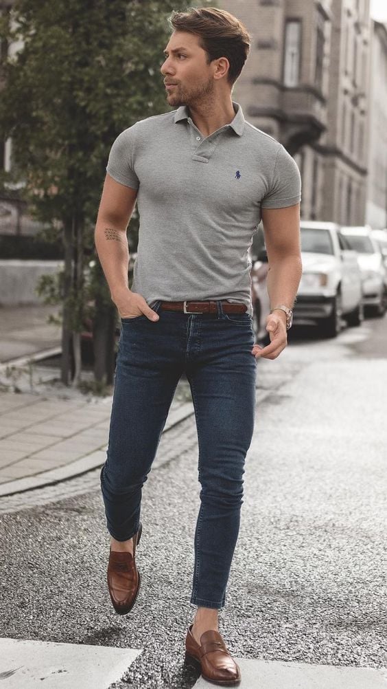 Polo Shirt With Jeans