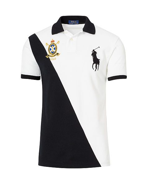 Black and white on sale polo shirt