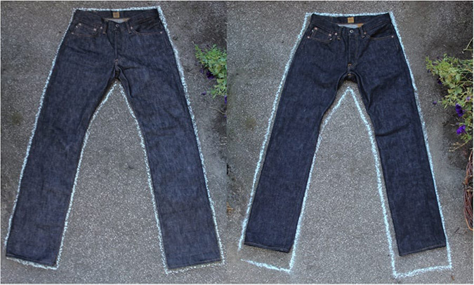 shrinking jeans denim