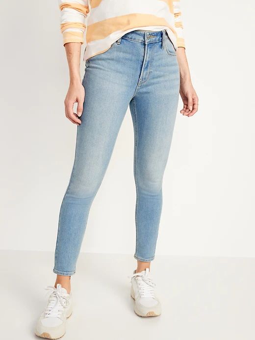 High Waisted Ankle Jeans