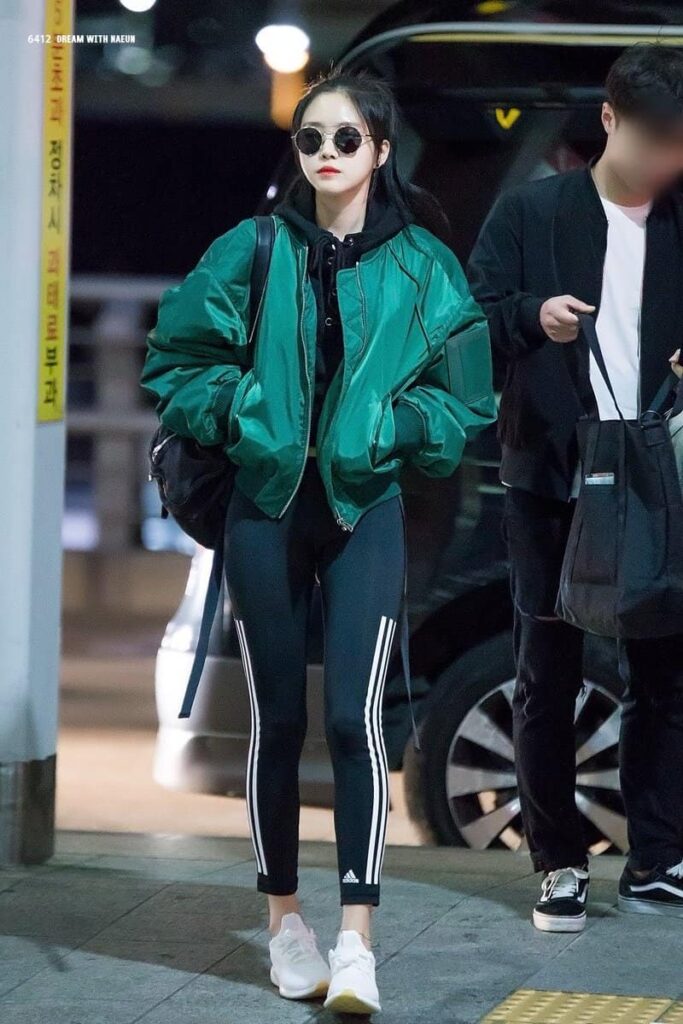 Apink Son Na Eun Athleisure Style Look