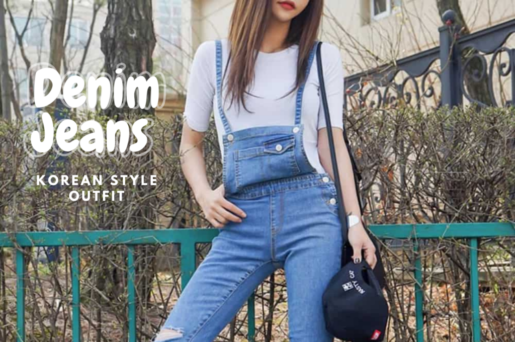 Denim Jeans Korean Style Outfit