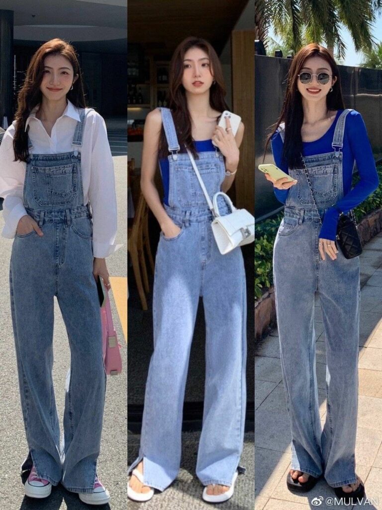 Overall Jeans Korean Outfit